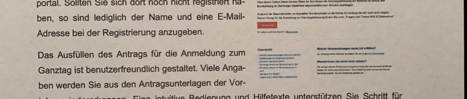 „Für den Ganztag an Hamburger Schulen anmelden“ –